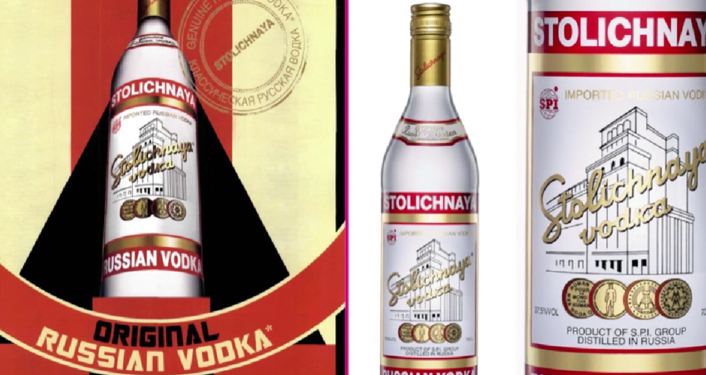 Stolichnaya vodka - most popular vodka