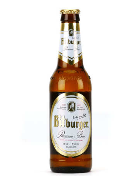 bitburger german beer popular